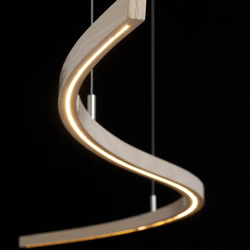 a slinky pendant design