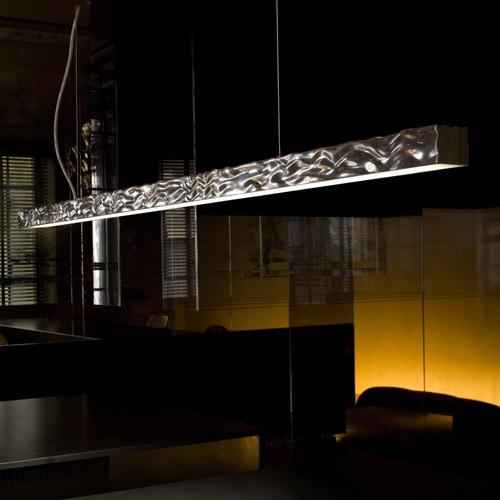 thick, glossy, pendant lights