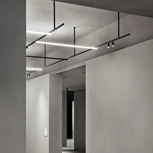 thin, bright pendant lights