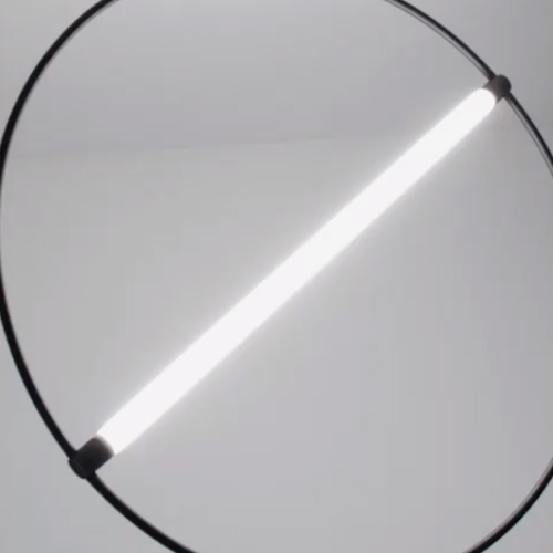 thin pendant bulb with circular housing