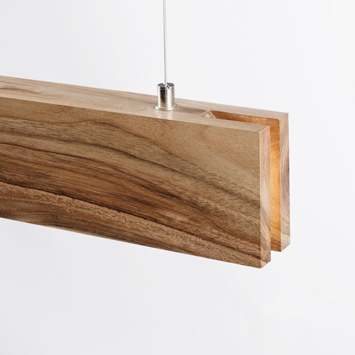 solid parallel pendant light housing