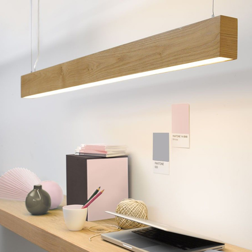 solid wooden pendant light