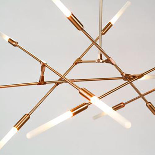 spiral designed linear pendant lights