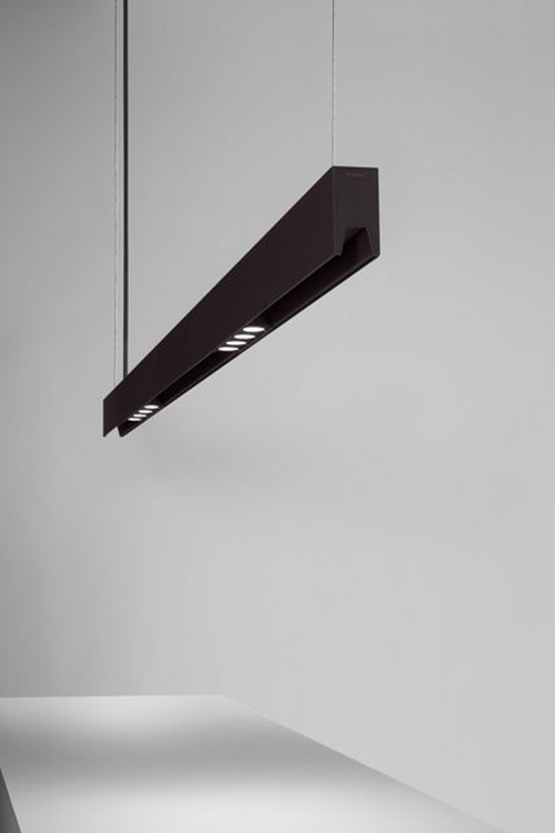 black, solid pendant light