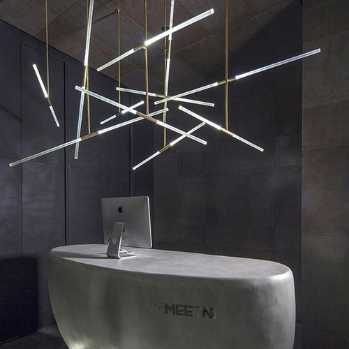 unique setup of pendant bulbs